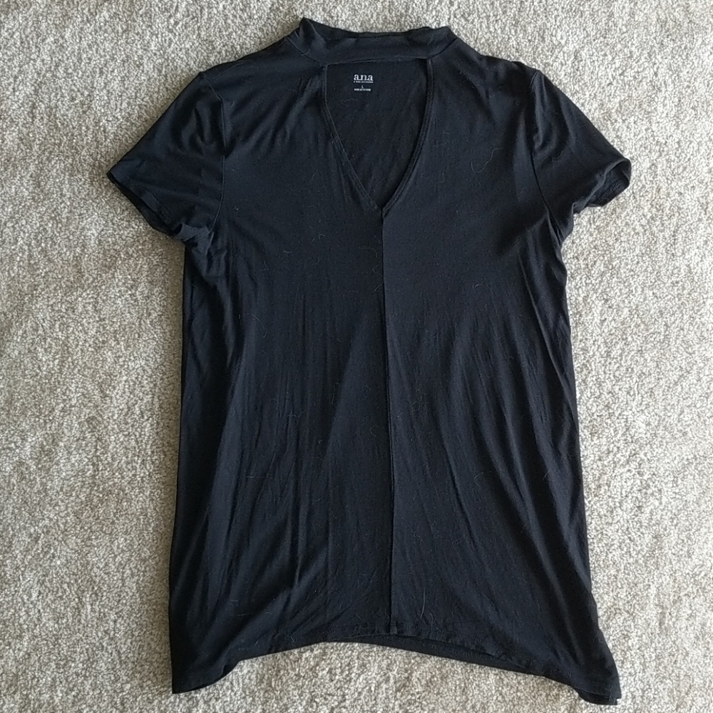a.n.a Black choker t-shirt